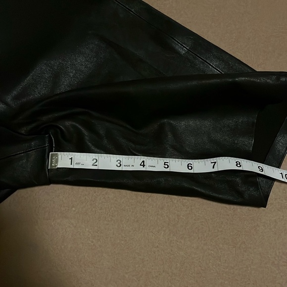 GRLFRND Carter Leather Bicycle Shorts In Black- Size Small - Picture 12 of 12